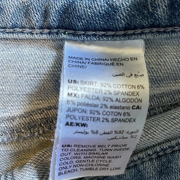 Chicos button front denim skirt size 4 20/22 XXL - Picture 4 of 5